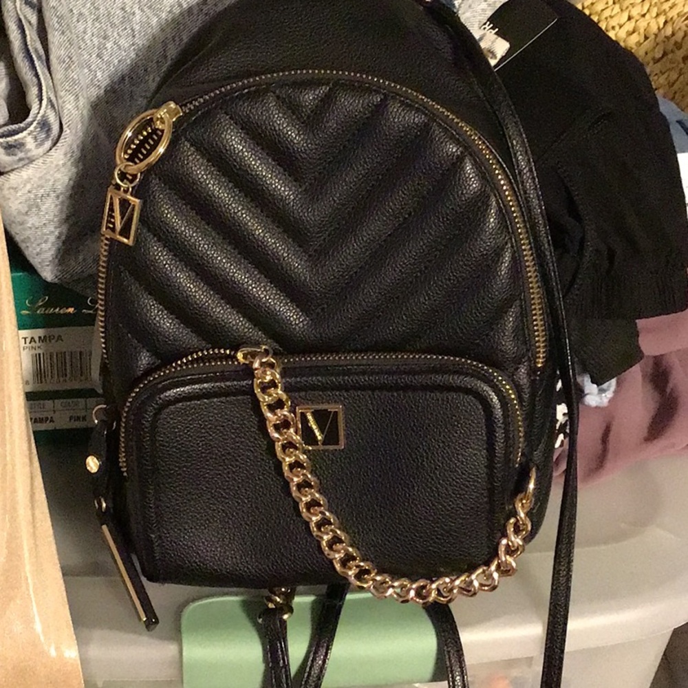 VS Victoria's Secret Vegan Faux Leather Mini Backpack